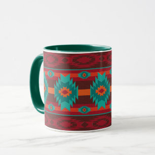 Southwestern tribal geometric pattern. mug