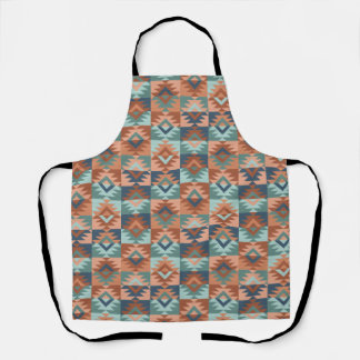 Southwestern Tribal Inspired All-Over Print Apron