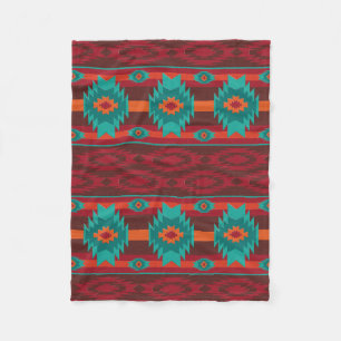 Southwestern tribal pattern. fleece blanket