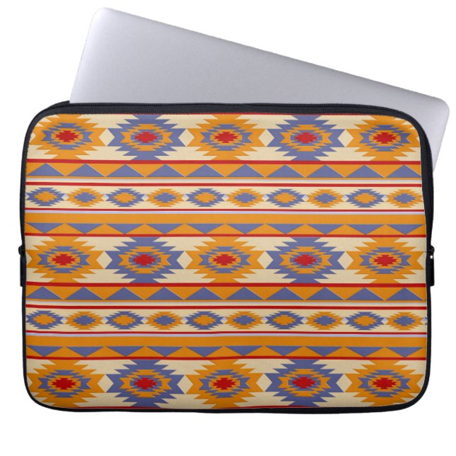Southwestern tribal pattern laptop sleeve (Front)