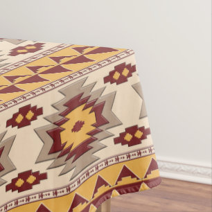 Southwestern tribal pattern tablecloth
