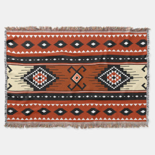 Southwestern Tribal Pattern Throw Boho Blanket 