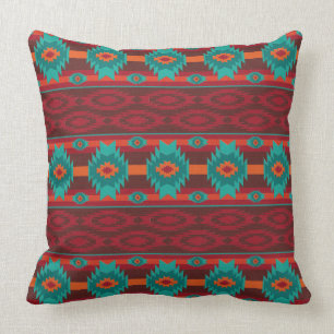 Southwestern tribal pattern throw pillow