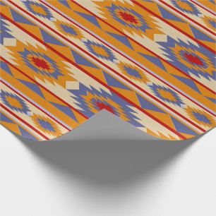 Southwestern tribal pattern wrapping paper