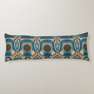 Southwestern Turquoise Native Pattern Body Pillow