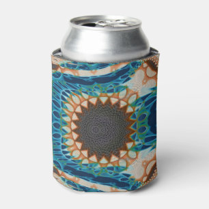 Southwestern Turquoise Native Pattern Can Cooler