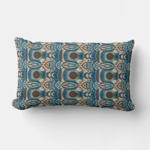 Southwestern Turquoise Native Pattern Lumbar Pillow