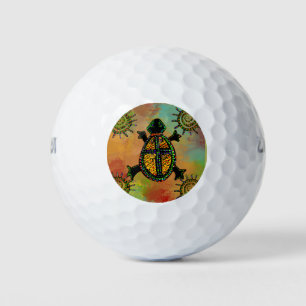 SOUTHWESTERN TURTLE ART GOLF BALLS
