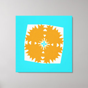 Southwestern Vibes Multi-Colour Pattern Canvas Print
