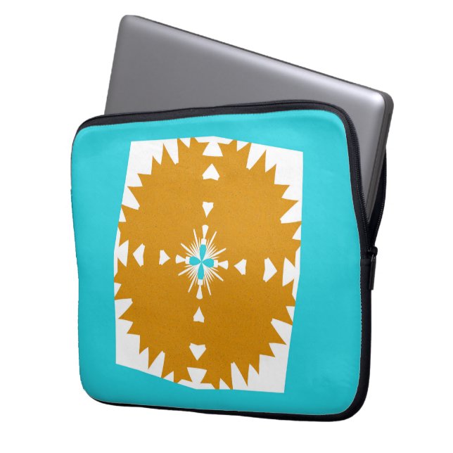 Southwestern Vibes Multi-Colour Pattern Laptop Sleeve (Front Left)