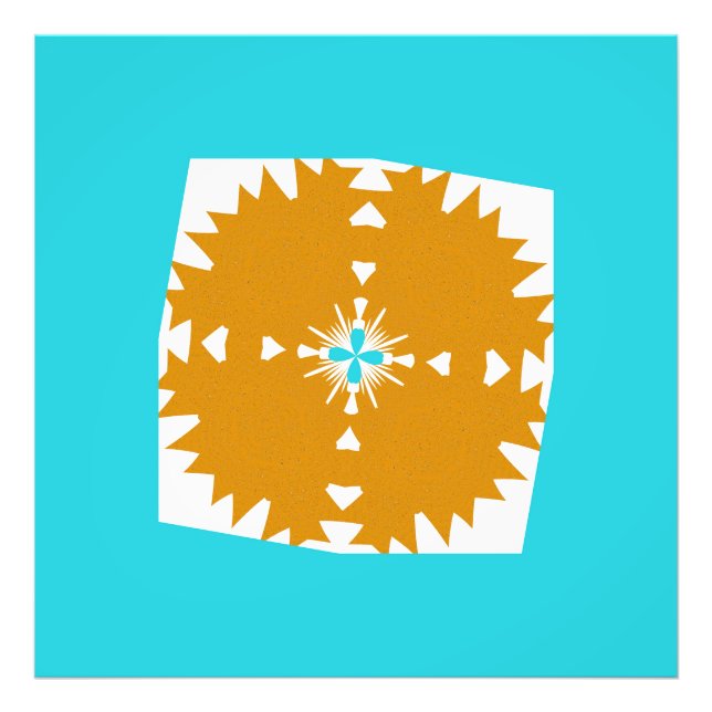 Southwestern Vibes Multi-Colour Pattern Photo Print (Front)
