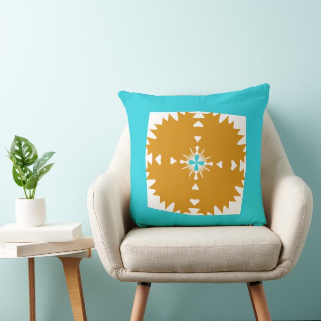 Southwestern Vibes Multi-Colour Pattern Throw Pillow (Chair)