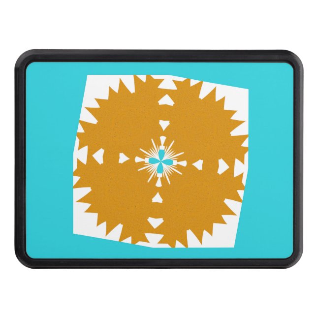 Southwestern Vibes Multi-Colour Pattern Trailer Hitch Cover (Front)