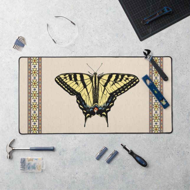 Southwestern Yellow Swallowtail Butterfly Desk Mat (Workstation)