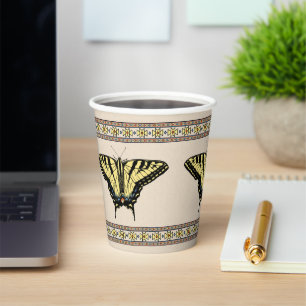 Southwestern Yellow Swallowtail Butterfly Paper Cups