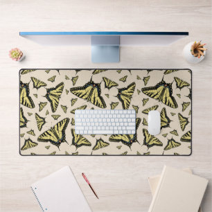 Southwestern Yellow Swallowtail Butterfly Pattern Desk Mat