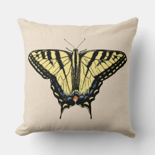 Southwestern Yellow Swallowtail Butterfly Throw Pillow
