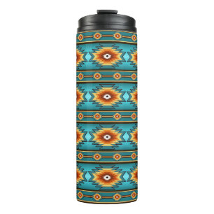 Southwestrn Ethnic Geometric Indians pattern Thermal Tumbler