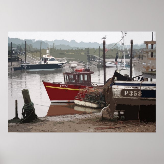 SOUTHWOLD FISHING BOAT 2 POSTER (Front)