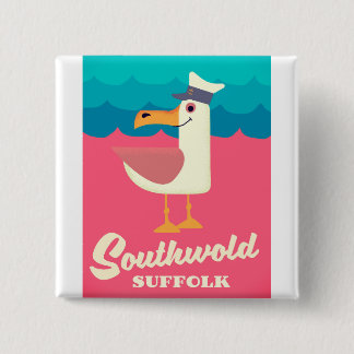 southwold suffolk travel poster 2 inch square button