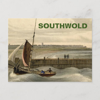 Southwold, Suffolk Vintage Boats & Sea Holiday Postcard