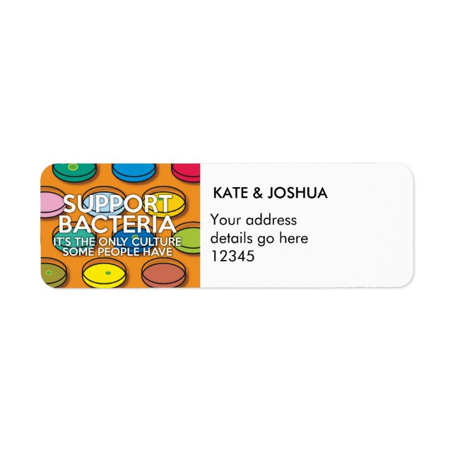 SOUTIEN personnalisé BACTERIA science (Devant)