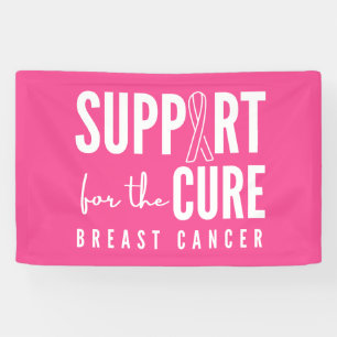 soutien pour le cancer du sein cure Bannière Signe