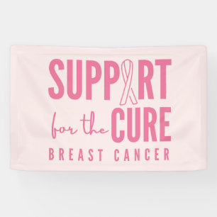 soutien pour le cancer du sein cure rose bannière 