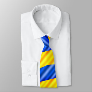 Soutien Ukraine drapeau Cravate ukrainien