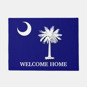 Soutnh Carolina's Flag Door Mat