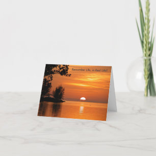 Souvenez-vous de la vraie carte de voeux Sunset