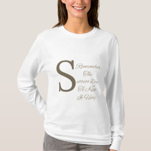 Souvenez-vous du T-shirt chrétien du jour du sabba