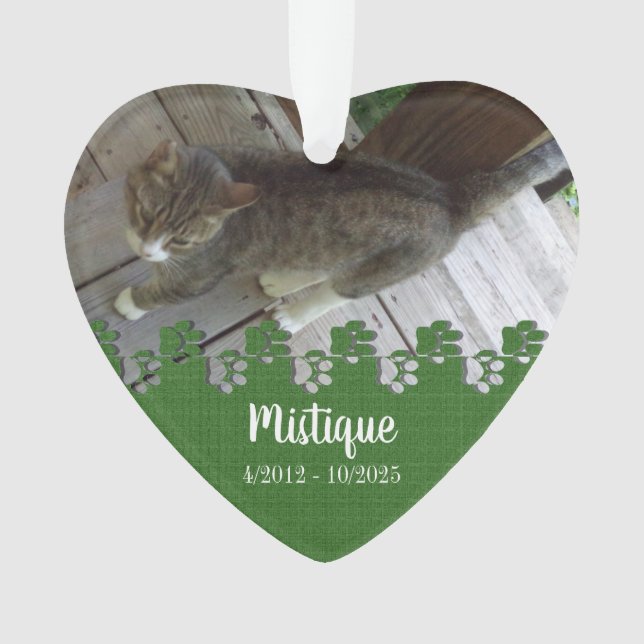 Souvenir commémoratif de l'animal de compagnie Kee (devant)