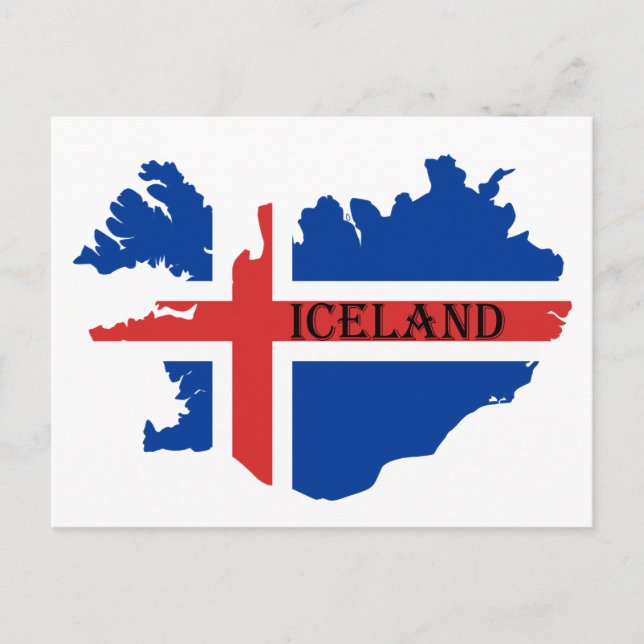 Souvenir de l'islande carte postale (Devant)