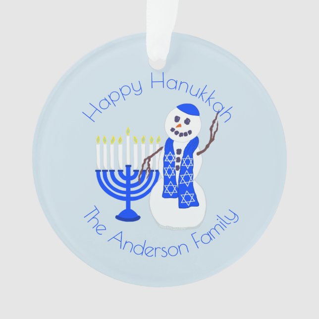 Souvenir de Menorah Chrismukkah de bonhomme de (devant)