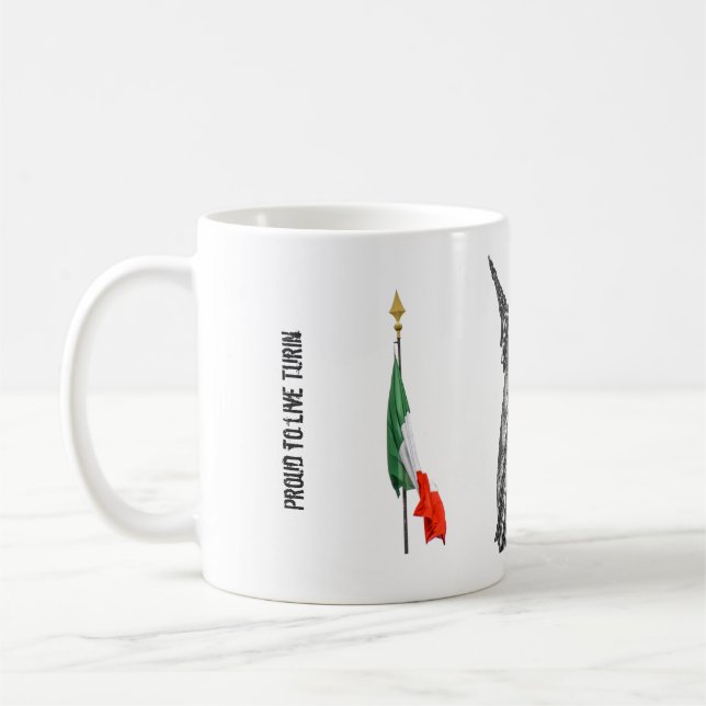 Souvenir de tasse de Turin (Italie) (Gauche)