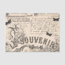 Souvenir Decoupage Tissue Paper - French Vintage
