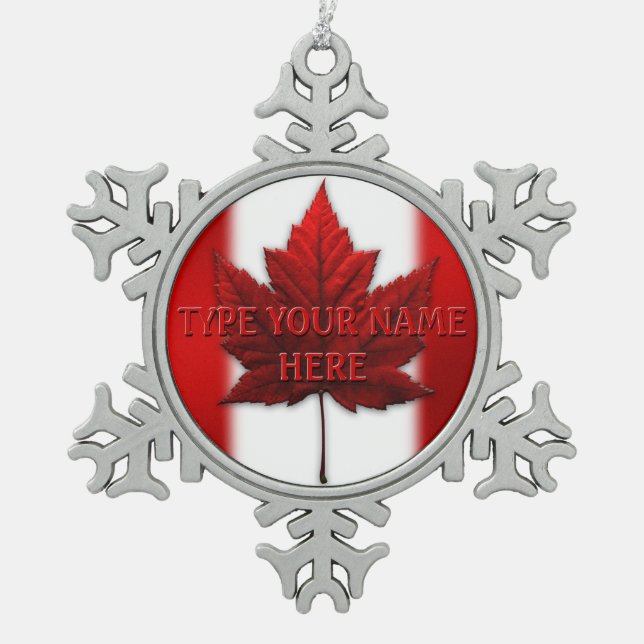Souvenir du Canada personnalisé par ornement de (Devant)