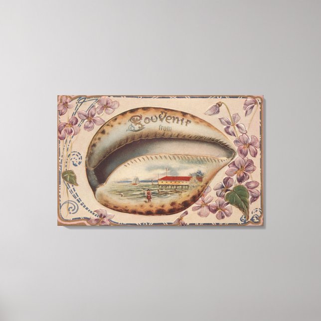 Souvenir From #3 - Any City, State Canvas Print (Front)