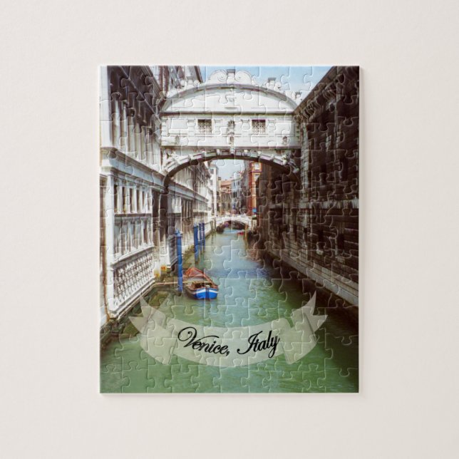 Souvenir from Venice Italy Bridge of Sighs Jigsaw Puzzle (Vertical)