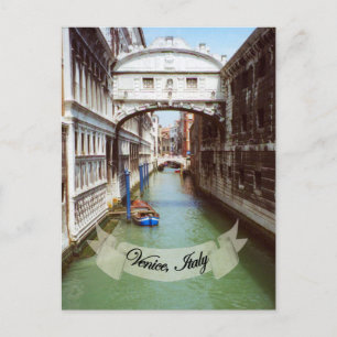 Souvenir from Venice Italy Bridge of Sighs Postcard