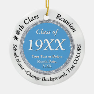Souvenir Items for Class Reunion, Change COLORS,  Ceramic Ornament
