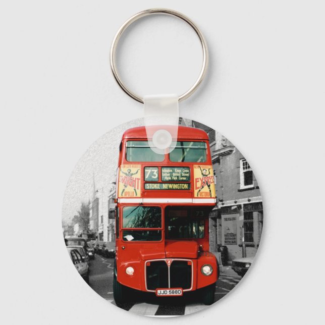 Souvenir London Bus Keychain (Front)