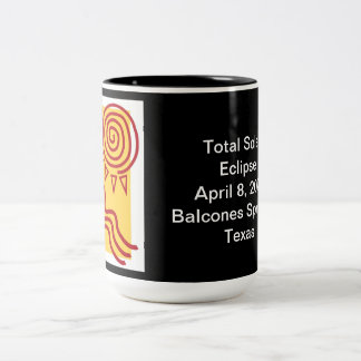 Souvenir mug with black exterior