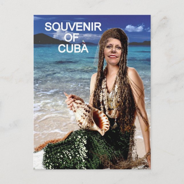 SOUVENIR OF CUBA MERMAID POSTCARD (Front)