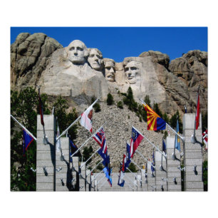 Souvenir personnalisable de photo du mont Rushmore