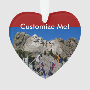 Souvenir personnalisable de photo du mont Rushmore
