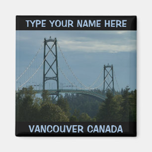 Souvenir personnalisé des aimants frigo de Vancouv