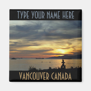Souvenir personnalisé des aimants frigo de Vancouv