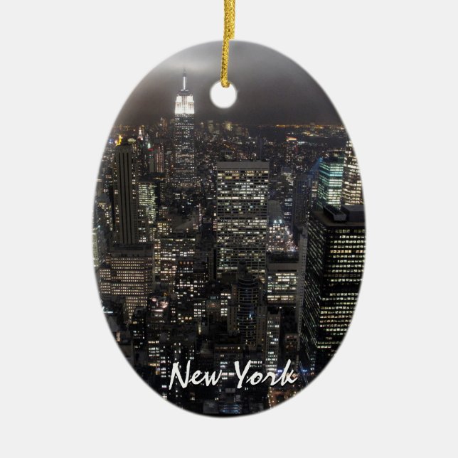 Souvenir personnalisé par ornement de New York New (Devant)
